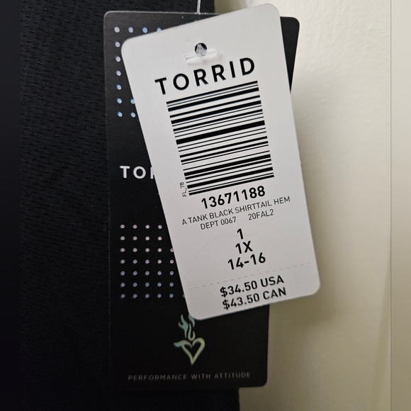 Torrid Jersey Scoop Neck Sleeveless Active Tank - Picture 4 of 4